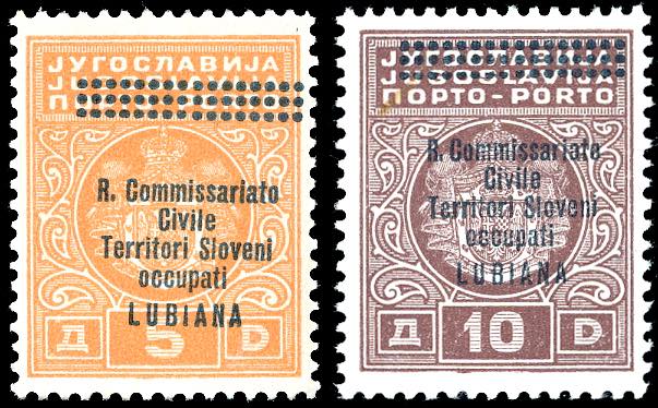 LUBIANA SEGNATASSE 1941 - 5 d. e ... 