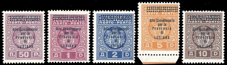 LUBIANA SEGNATASSE 1941 - ... 