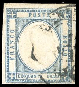 1861 - 50 grana ardesia oltremare ... 