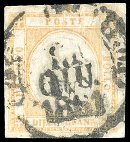 1861 - 10 grana bistro arancio, ... 