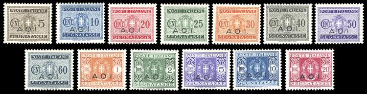 SEGNATASSE 1939/40 - Soprastampati ... 