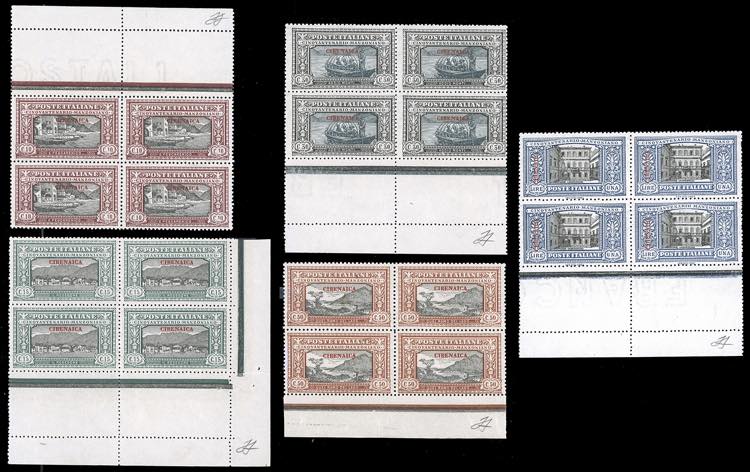 1924 - Manzoni, serietta di cinque ... 