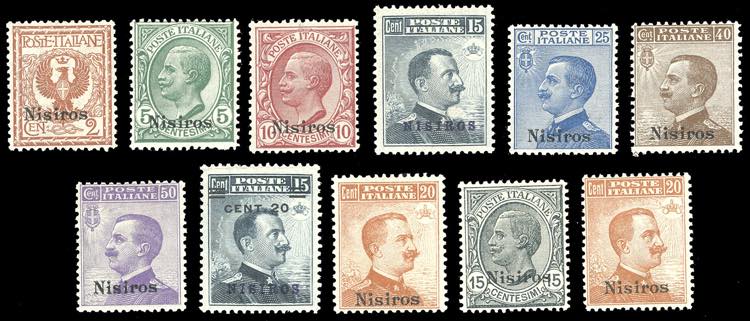 NISIRO 1912/22 - Soprastampati, le ... 