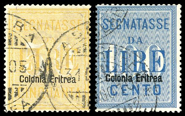 SEGNATASSE 1903 - 50 lire e 100 ... 