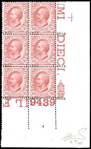 1912 - 10 cent. rosa Leoni, ... 