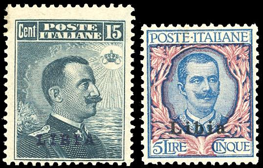 1912/15 - 15 cent. e 5 lire ... 