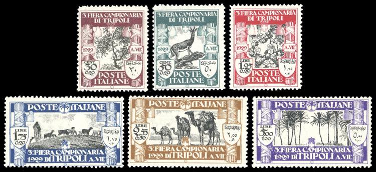 1929 - III Fiera di Tripoli, serie ... 