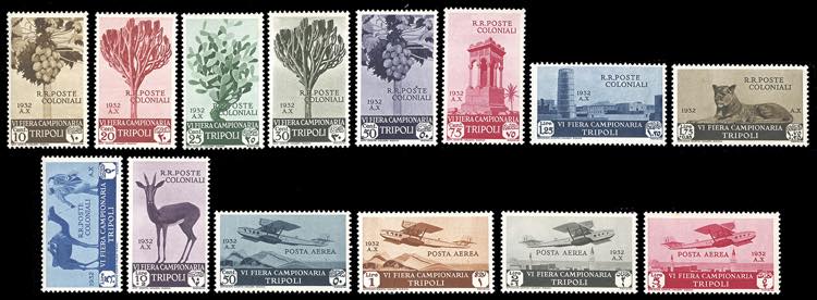 1932 - VI Fiera di Tripoli, serie ... 