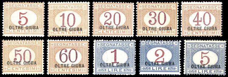 SEGNATASSE 1925 - Soprastampati, ... 