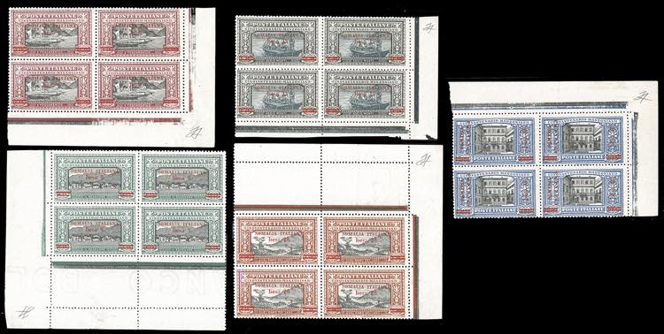 1924 - Manzoni, serietta di cinque ... 