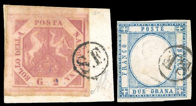 1858/61 - 2 grana rosa chiaro, I ... 