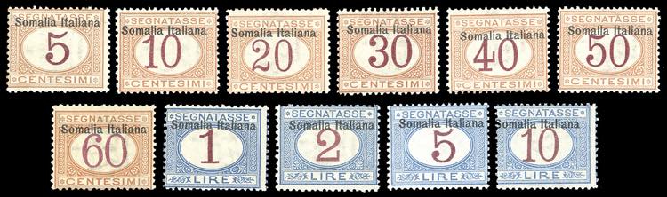 SEGNATASSE 1909 - Soprastampati in ... 