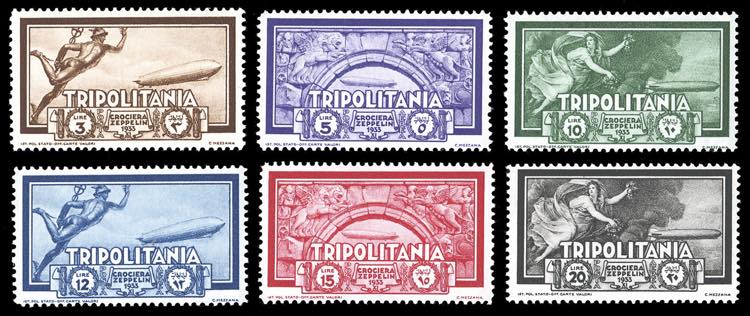 POSTA AEREA 1933 - Zeppelin, serie ... 