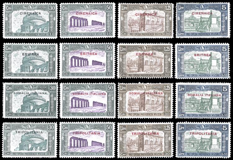 1930 - Milizia, III emissione, ... 