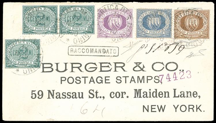 1890 - 2 cent. verde, tre ... 