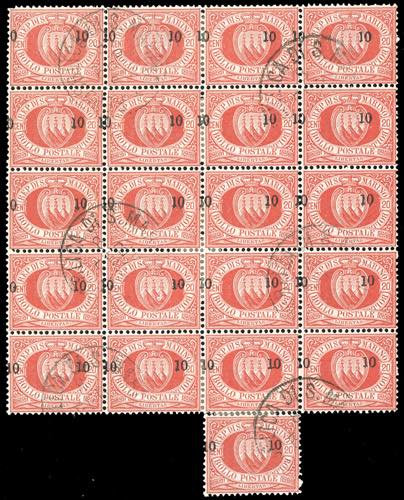 1892 - 10 cent. su 20 cent. ... 