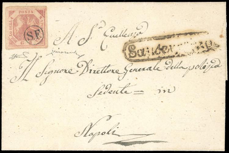 1858 - 2 grana rosa chiaro, I ... 