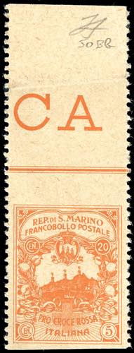 1916 - 20 + 5 cent. Croce Rossa, ... 