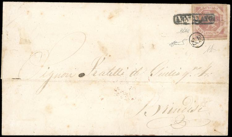 1860 - 2 grana rosa brunastro, III ... 