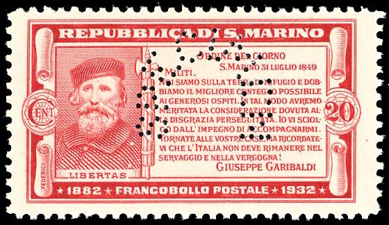 1932 - 20 cent. carminio ... 