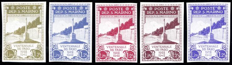 1943 - 1,25 lire Ventennale dei ... 