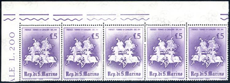 1963 - 5 lire Giostre e Tornei, ... 