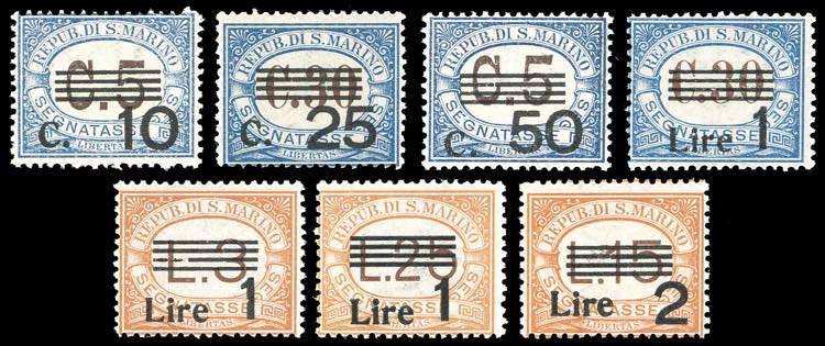 1936/39 - Soprastampati, serie ... 