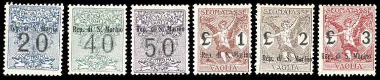 1924 - Soprastampati, serie ... 