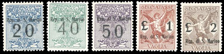 1924 - Soprastampati, serietta di ... 