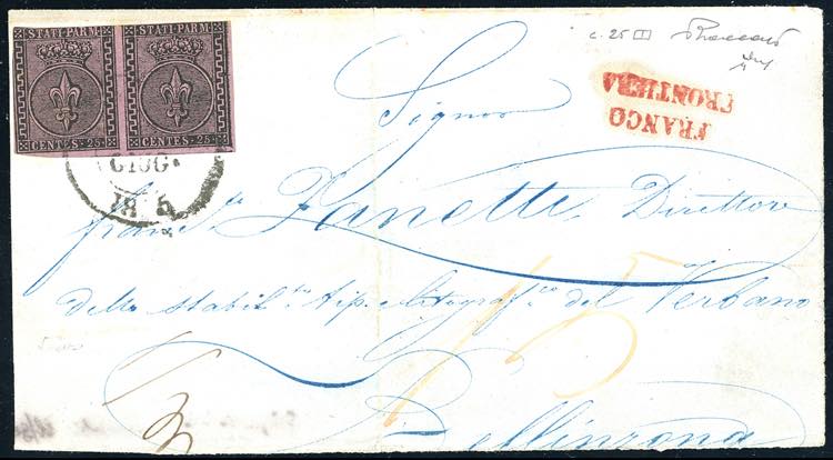 1852 - 25 cent. violetto (4), ... 