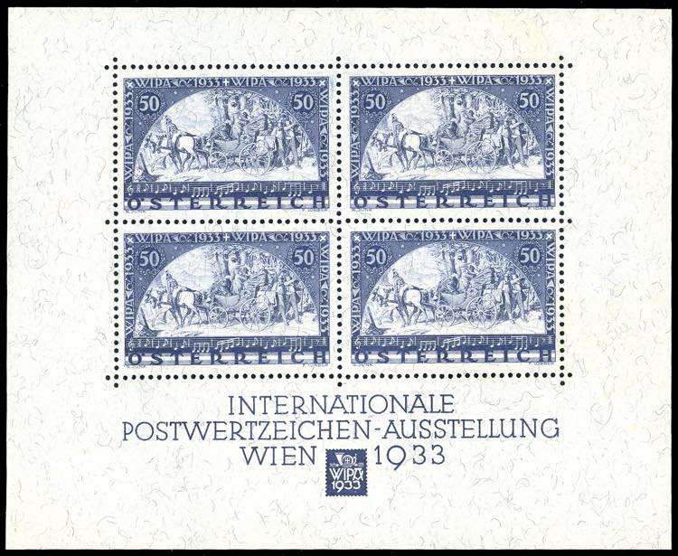 AUSTRIA FOGLIETTI 1933 - 50 + 50 ... 