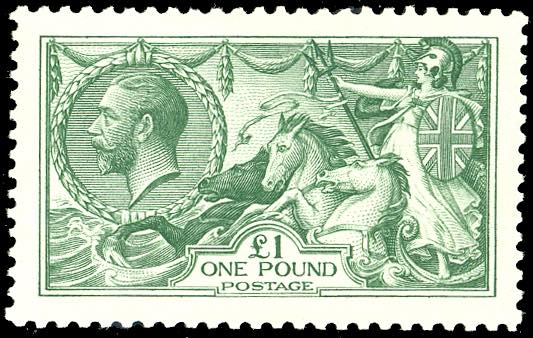 GRAN BRETAGANA 1913 - 1 £ Cavalli ... 