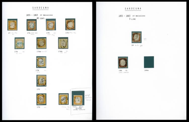 SARDEGNA 1858/1863  - Avanzata ... 
