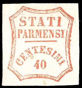 1859 - 40 cent. vermiglio (17), ... 