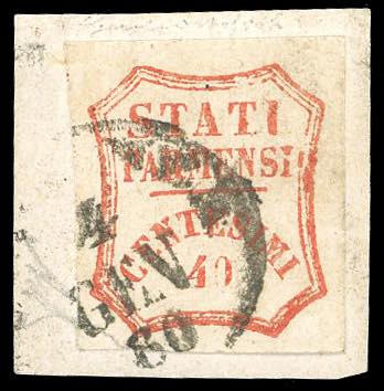 1859 - 40 cent. vermiglio, II ... 