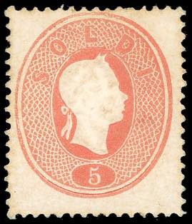 1861 - 5 soldi rosso (33), nuovo, ... 