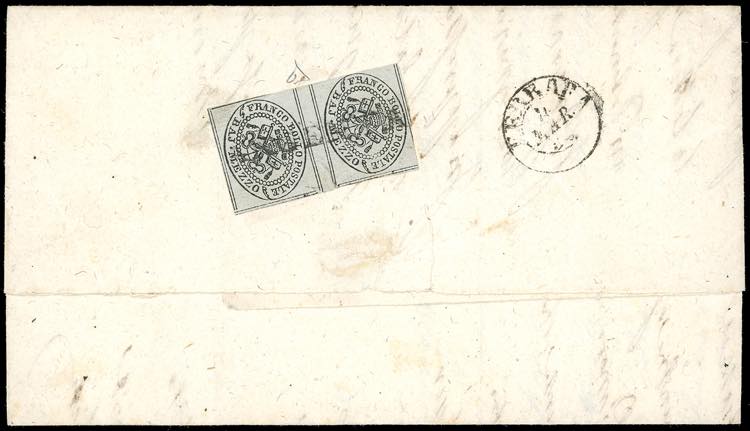 1854 - 1/2 baj grigio (1), coppia ... 