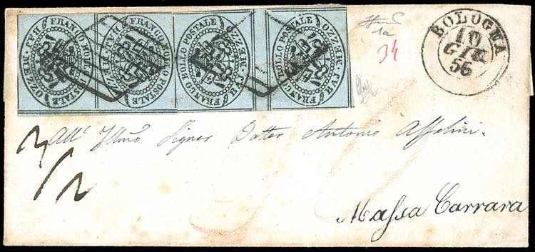 1856 - 1/2 baj grigio azzurro ... 