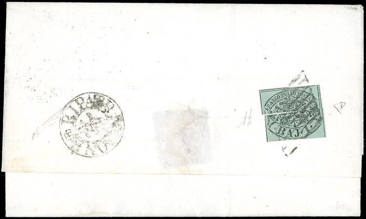 1856 - 1 baj verde grigiastro (2), ... 