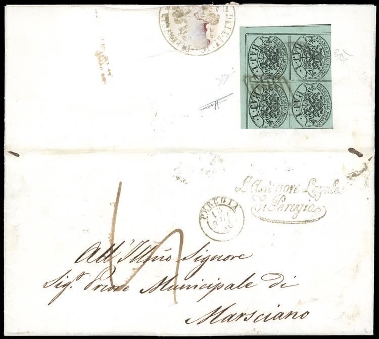 1858 - 1 baj verde grigiastro (2), ... 