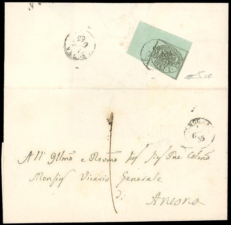 1855 - 1 baj verde grigiastro, ... 