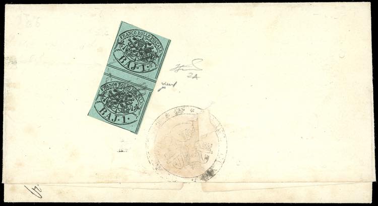 1856 - 1 baj verde scuro, I ... 