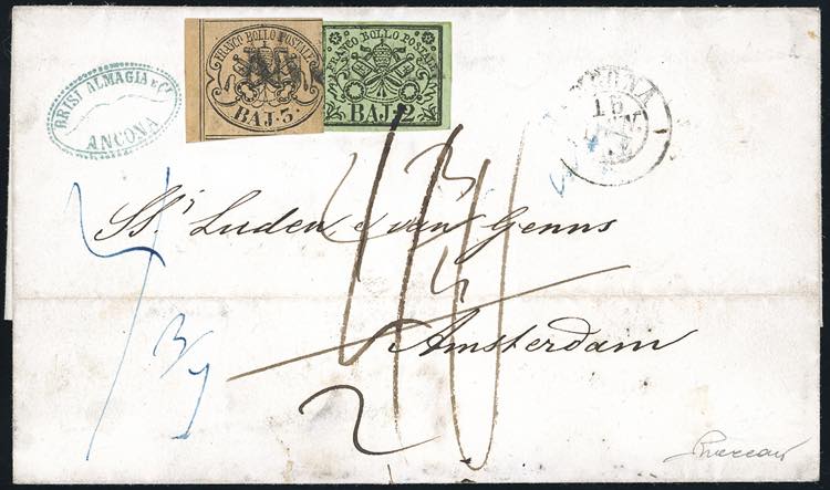 1852 - 2 baj verde oliva, ... 