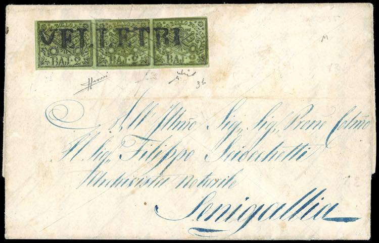 1855 - 2 baj verde giallastro, ... 