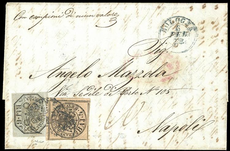 1852 - 4 baj bruno rosaceo chiaro, ... 