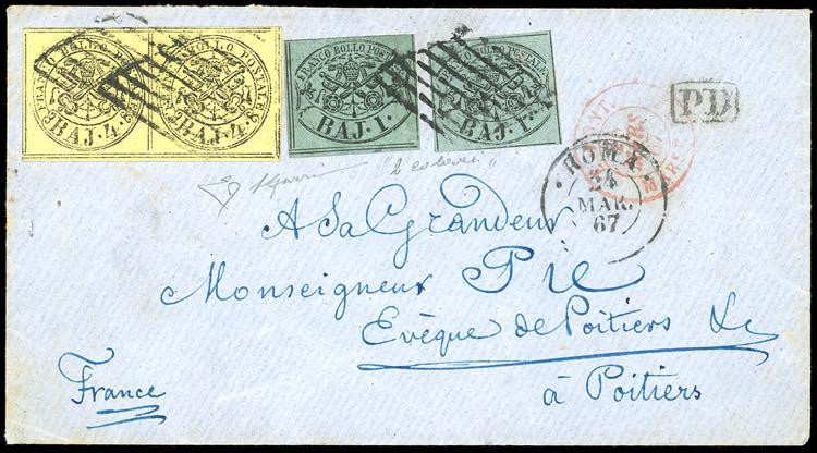 1867 - 4 baj giallo, coppia ... 