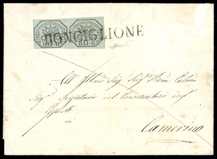 1854 - 6 baj grigio verdastro (7), ... 