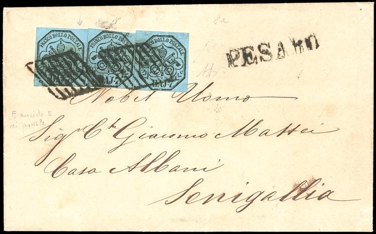 1859 - 7 baj azzurro chiaro (8a), ... 
