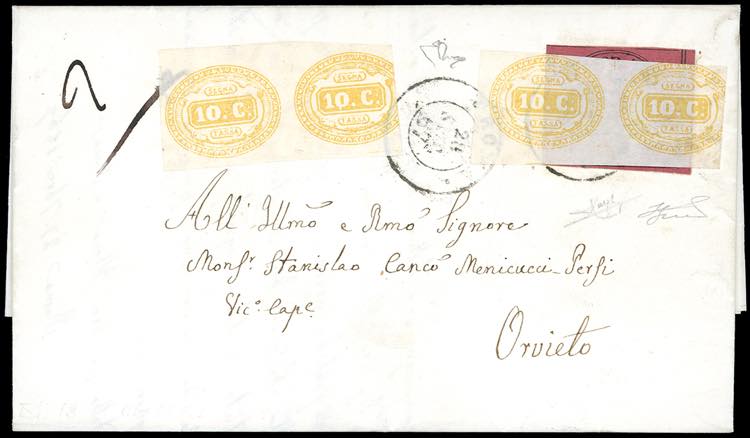 1867 - 20 cent. rosso bruno (18), ... 
