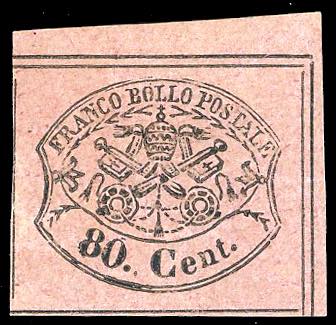 1867 - 80 cent. rosa lillaceo ... 